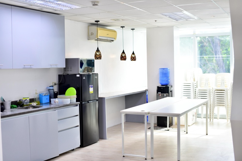 Staff kitchen and pantry area