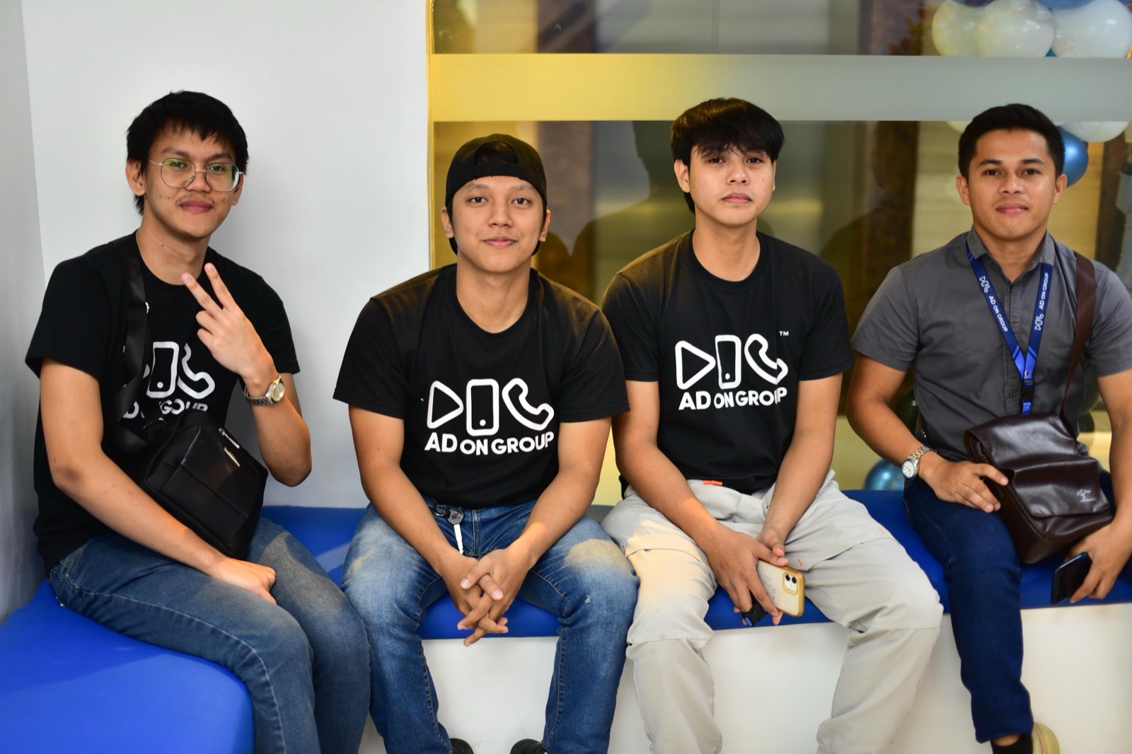 Members of the Ad On Group team together at a company gathering