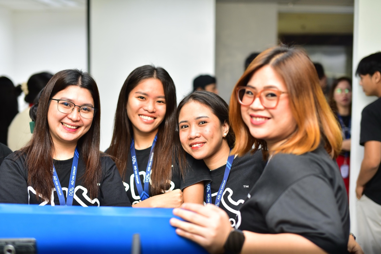 Ad On Group staff together at a company event