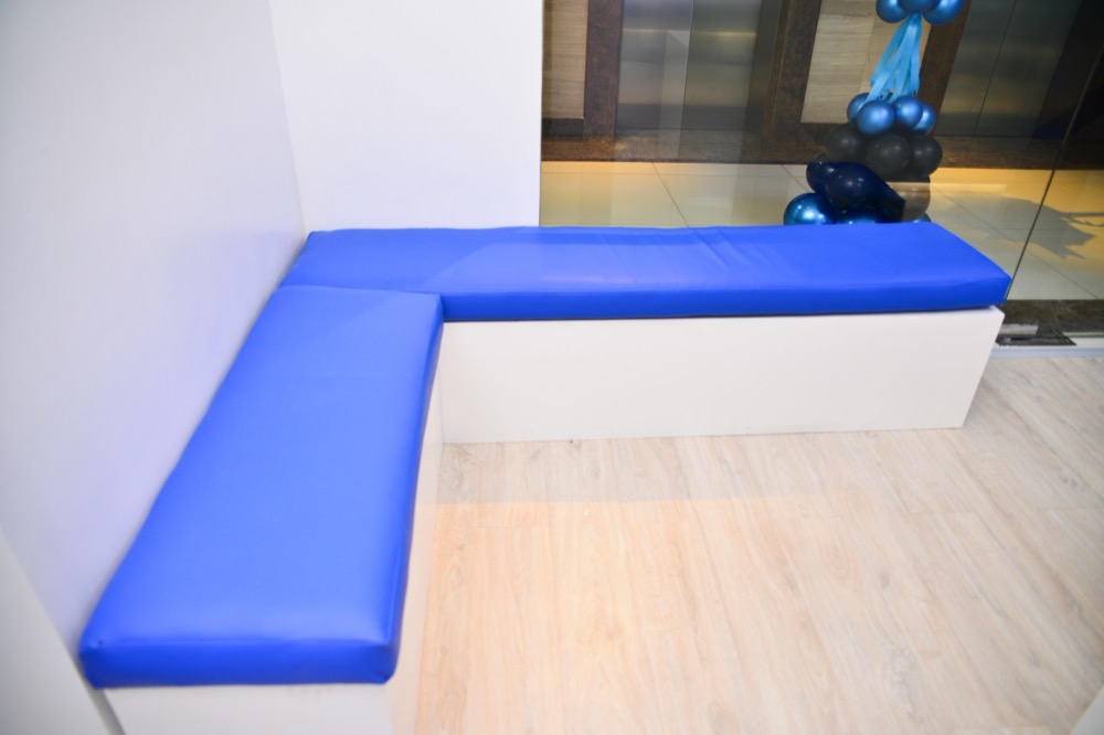 Breakout seating area in the office